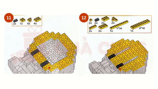 giấy hướng dẫn lắp lego trái cây chuối