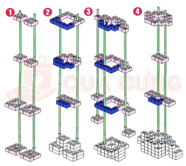 giấy hướng dẫn lắp lego bearbrick