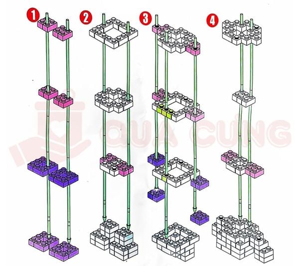 giấy hướng dẫn lắp lego bearbrick