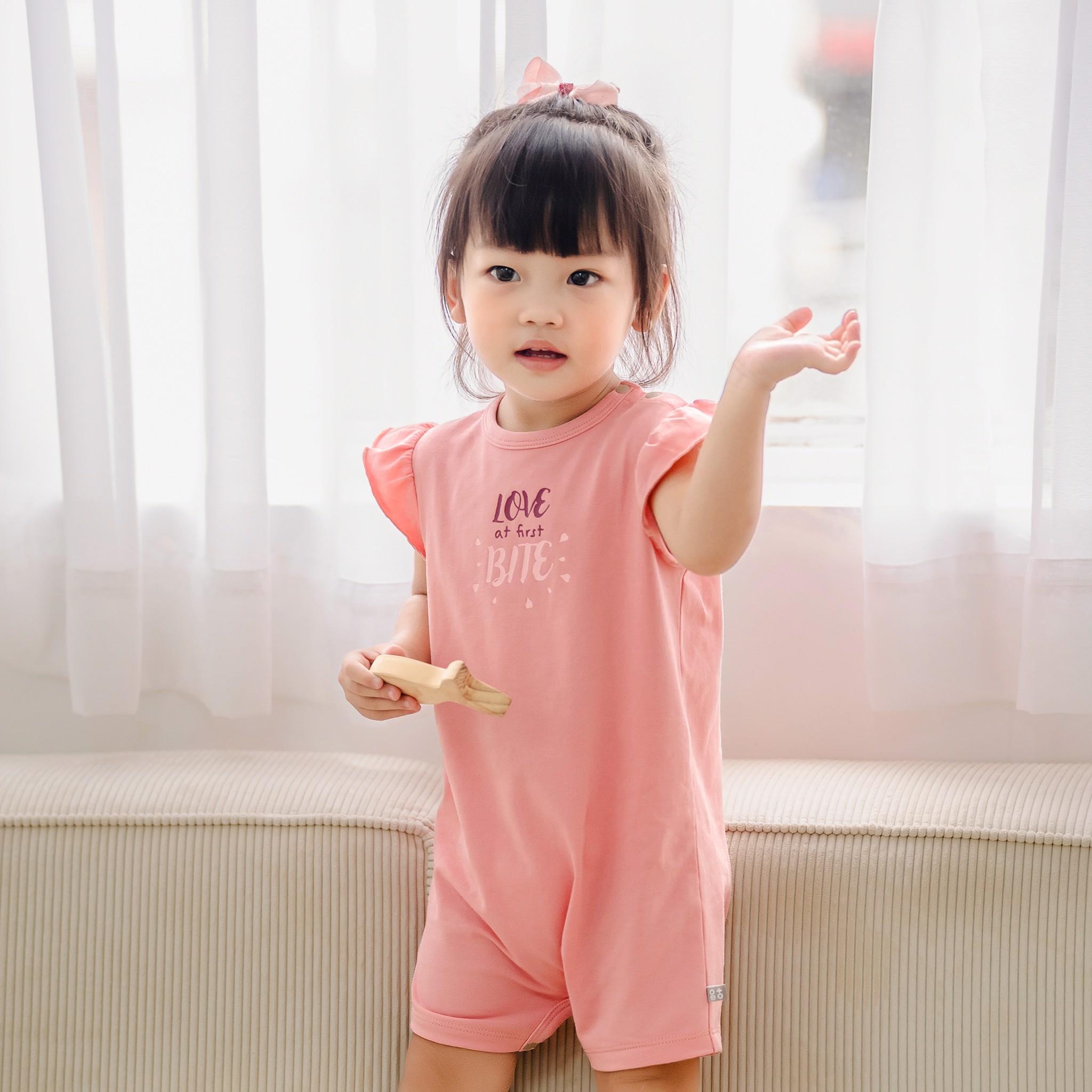 Áo Liền Quần/ Bodysuit Bé Gái 0-3 Tháng