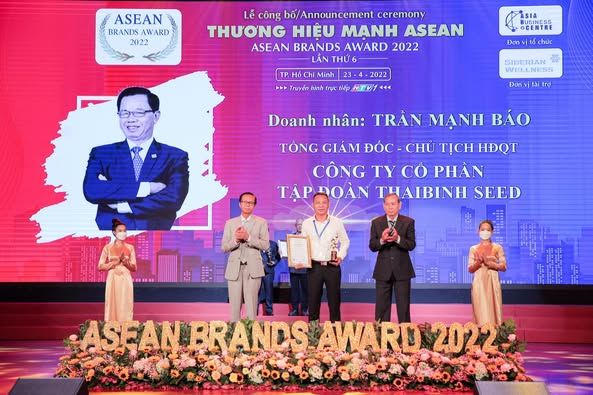 NHÀ LÃNH ĐẠO TIÊU BIỂU ASEAN 2022 - DOANH NHÂN, AHLĐ TRẦN MẠNH BÁO, CHỦ TỊCH HĐQT, TGĐ THAIBINH SEED ❤️