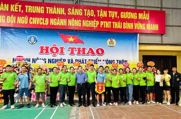 TẬP ĐOÀN THAIBINH SEED CHÚC MỪNG HỘI THAO NGÀNH NÔNG NGHIỆP VÀ PHÁT TRIỂN NÔNG THÔN TỈNH THÁI BÌNH NĂM 2024 THÀNH CÔNG TỐT ĐẸP.