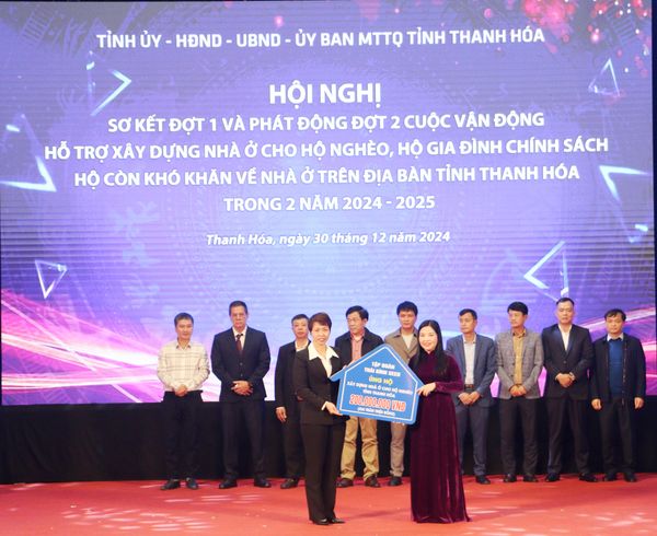 THAIBINH SEED CHUNG TAY ỦNG HỘ 200 TRIỆU ĐỒNG XÂY DỰNG NHÀ Ở CHO HỘ NGHÈO TỈNH THANH HOÁ.