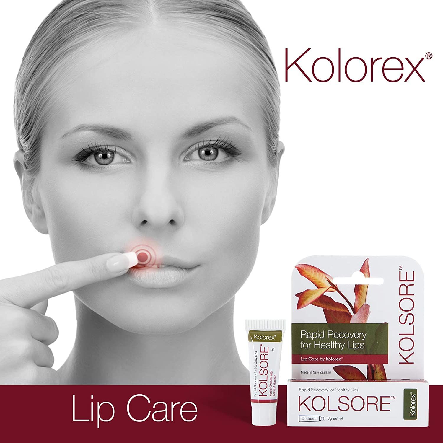Loại bỏ chàm môi, herpes môi: Giải pháp hiệu quả từ Kolorex Kolsore Lip Care Ointment