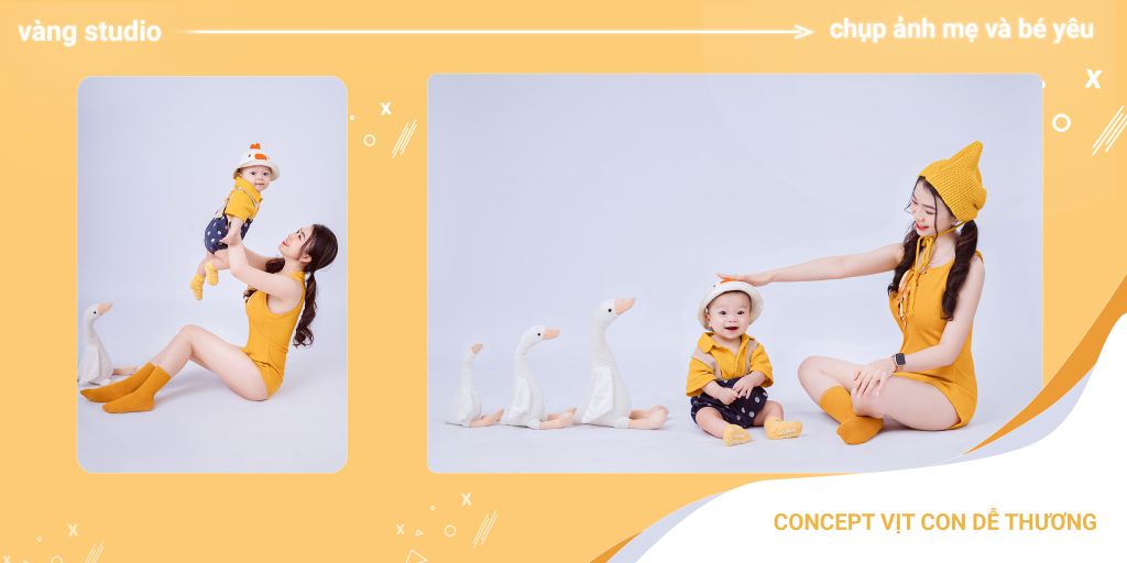 VÀNG STUDIO | CHỤP ẢNH MẸ VÀ BÉ YÊU