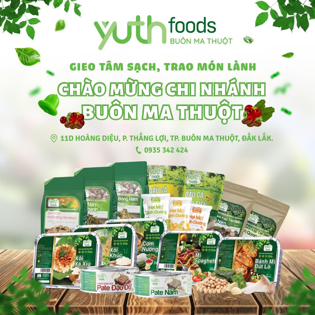 🌟🎉 CHÀO MỪNG CHI NHÁNH CỬA HÀNG YUTH FOODS TẠI BUÔN MA THUỘT, ĐẮK LẮK 🎉🌟