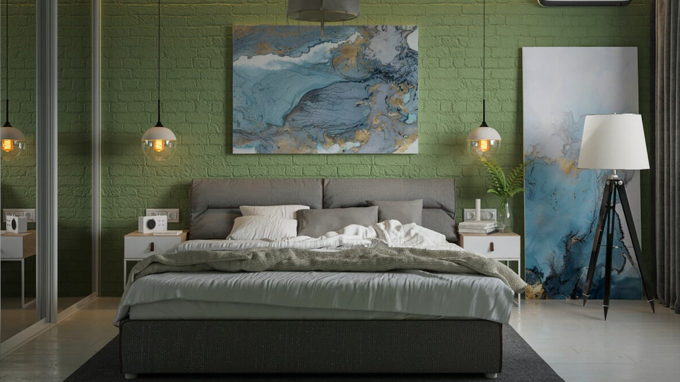 BỘ SƯU TẬP MẪU THIẾT KẾ PHÒNG NGỦ MÀU XANH LÁ