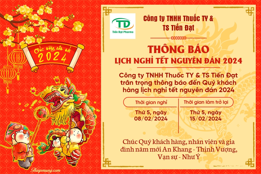 Lich nghỉ tết nguyên đán Giáp Thìn 2024