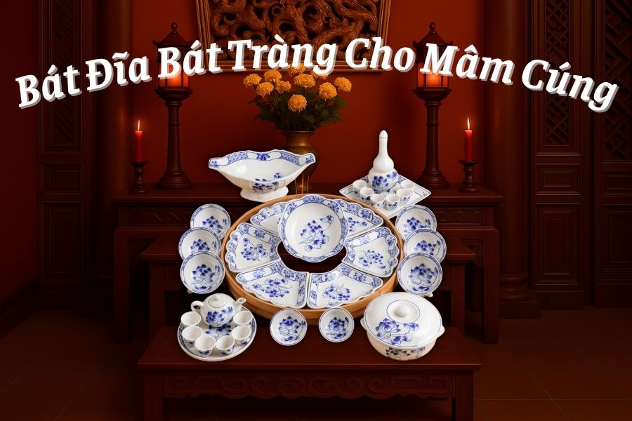 Dùng Bát Đĩa Bát Tràng Cho Mâm Cúng, Nên Chọn Những Món Nào?