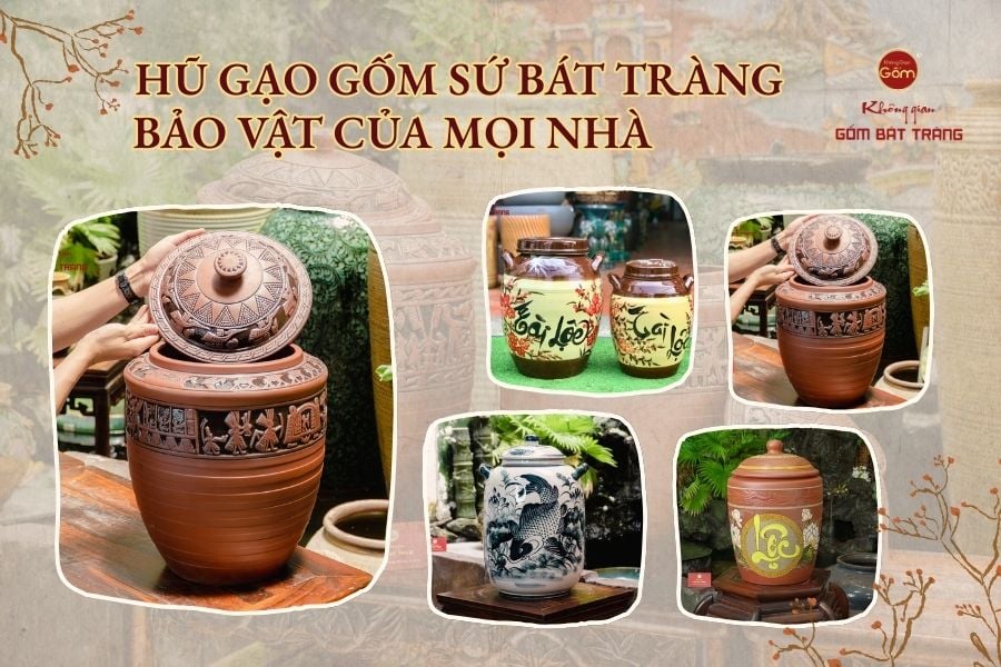 Hũ Gạo Gốm Sứ Bát Tràng - Bảo Vật Của Mọi Nhà