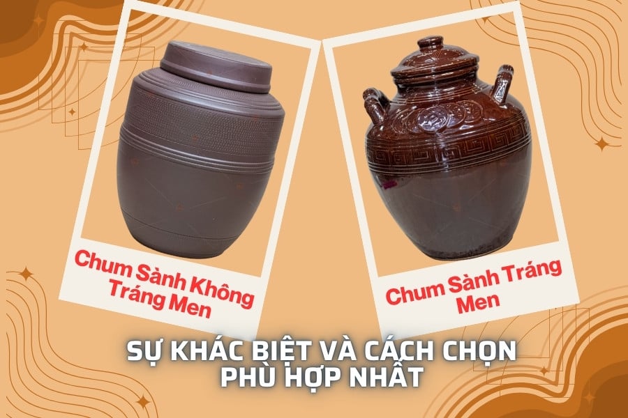 Chum Sành Tráng Men Và Không Tráng Men – Sự Khác Biệt Và Cách Chọn Phù Hợp Nhất