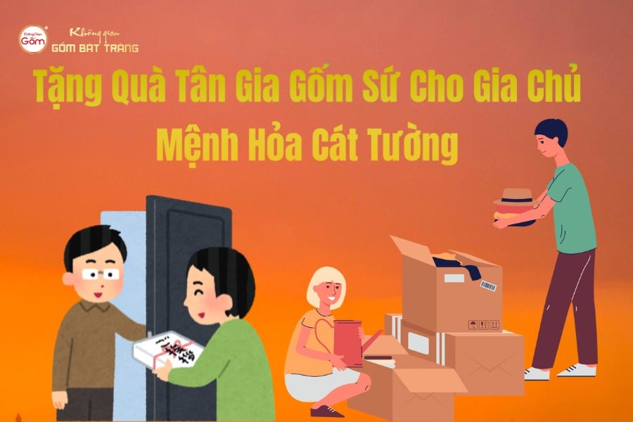 Tặng Quà Tân Gia Gốm Sứ Cho Gia Chủ Mệnh Hỏa Cát Tường