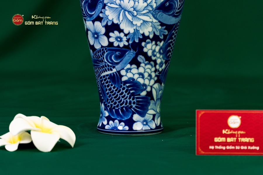 Bình Hoa Ngư Tụ Khánh Lam Ngọc Bình An