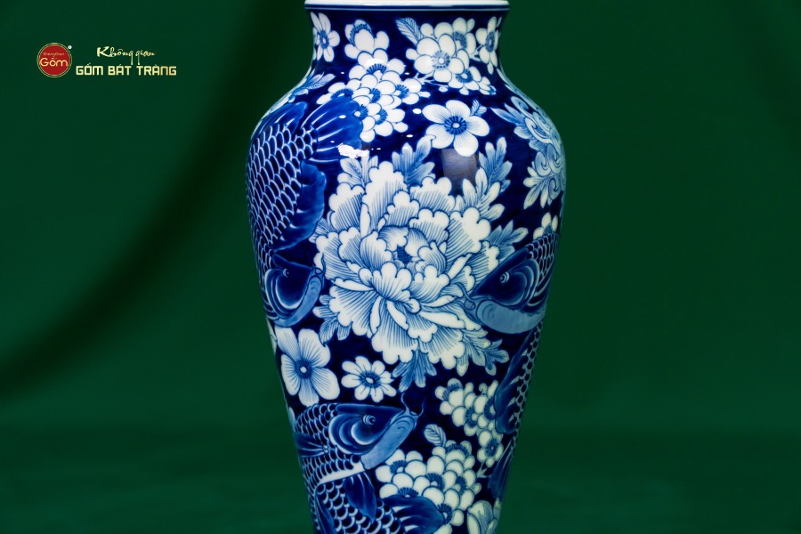 Bình Hoa Ngư Tụ Khánh Lam Ngọc Bình An