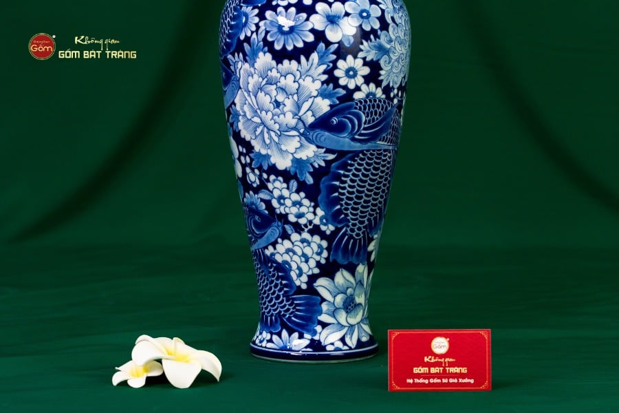 Bình Hoa Ngư Tụ Khánh Lam Ngọc Bình An 2