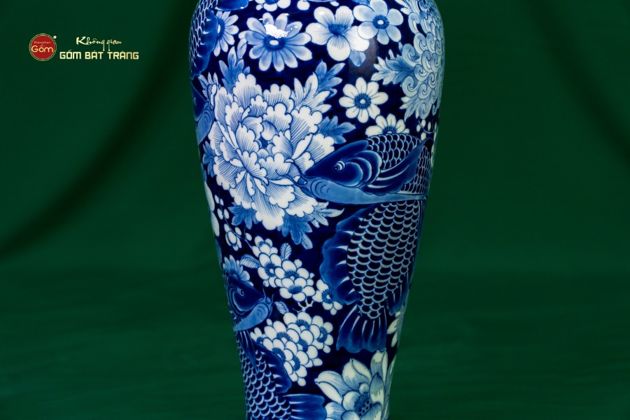 Bình Hoa Ngư Tụ Khánh Lam Ngọc Bình An 2