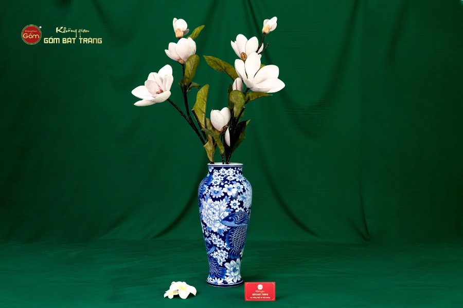 Bình Hoa Ngư Tụ Khánh Lam Ngọc Bình An 2