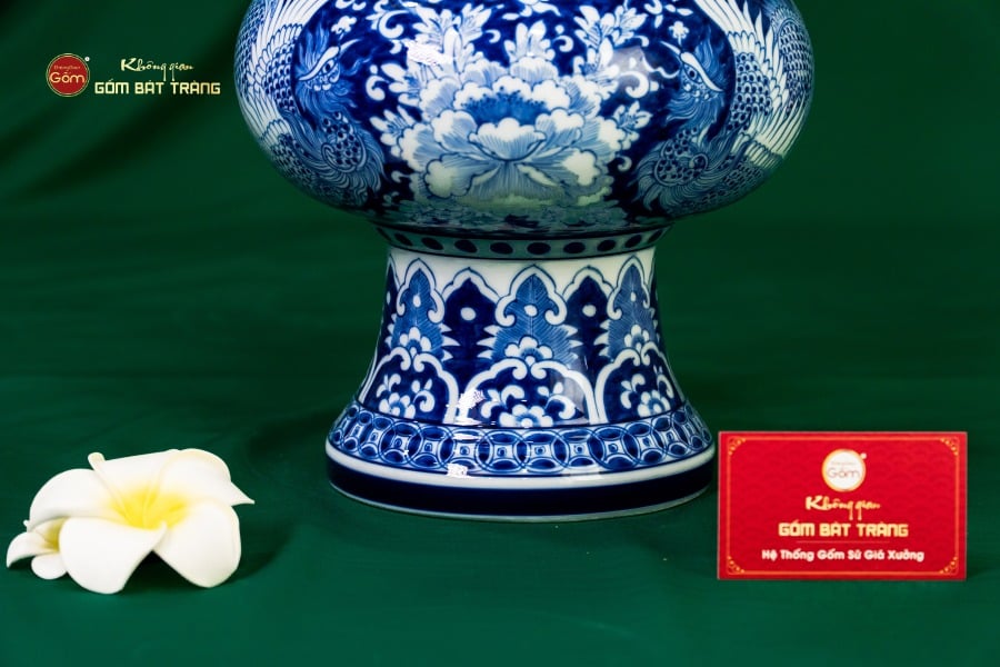 Bình Hoa Song Phụng Cát Tường Ngàn Hoa Phú Quý Lam Ngọc Bình An
