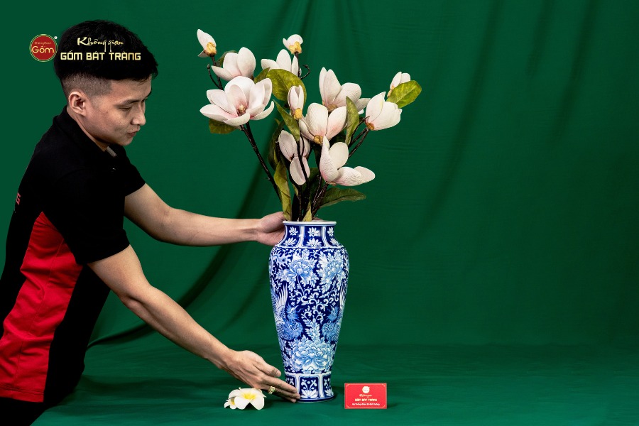 Bình Hoa Song Phụng Cát Tường Ngàn Hoa