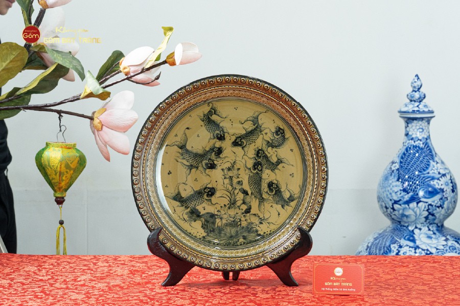 Đĩa Trưng Bày Cửu Ngư Quần Hội