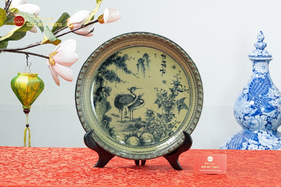 Đĩa Trưng Bày Tùng Hạc Trường Thọ