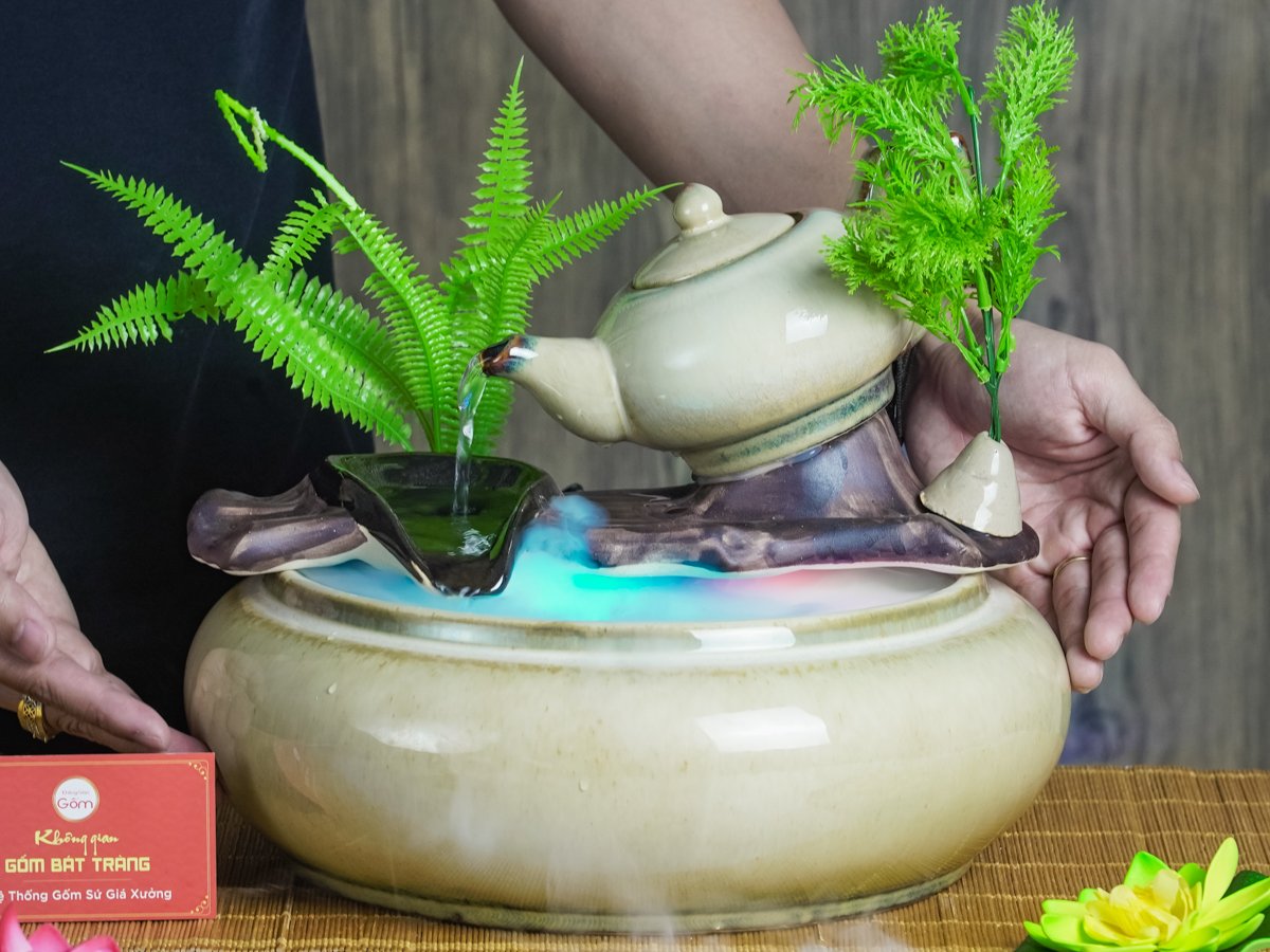 Bộ Thác Nước Phong Thủy Bình Trà