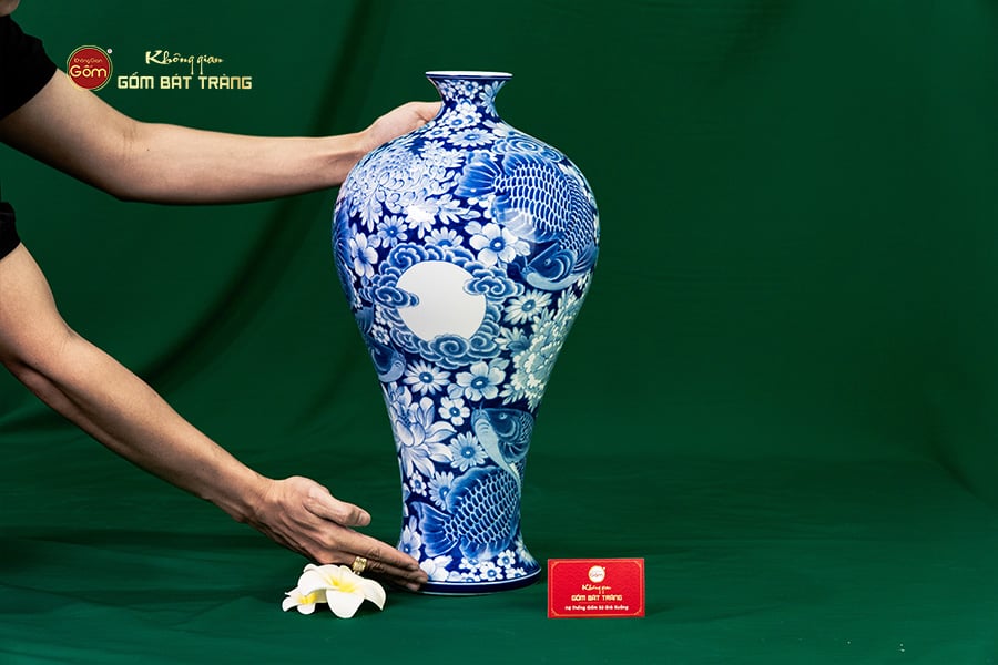 Mai Bình Hoa Ngư Tụ Khánh Lam Ngọc Bình An