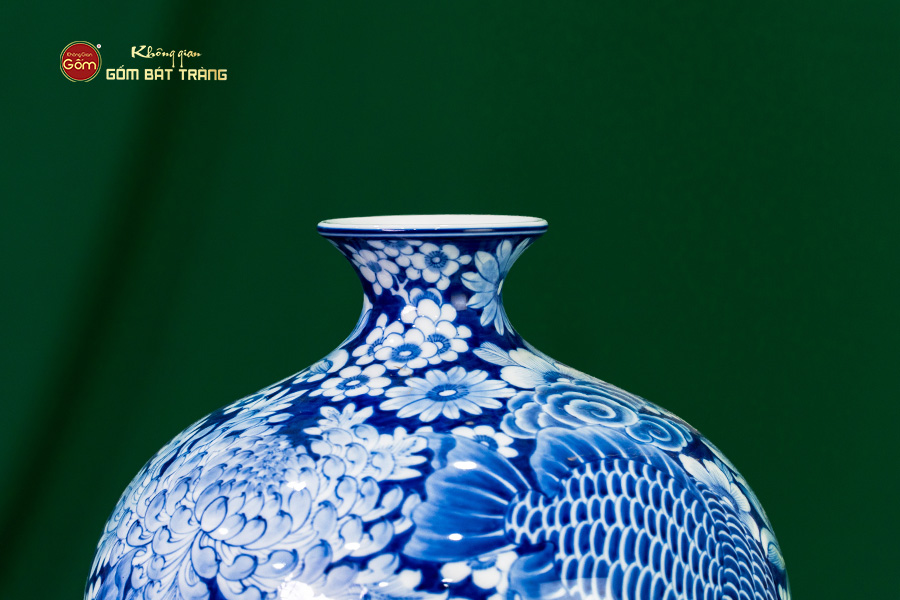 Mai Bình Hoa Ngư Tụ Khánh Lam Ngọc Bình An