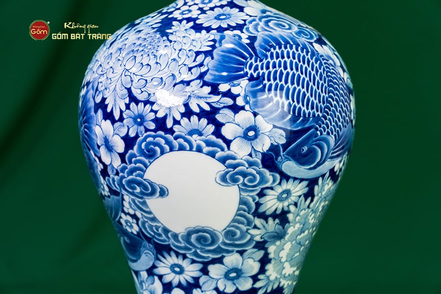 Mai Bình Hoa Ngư Tụ Khánh Lam Ngọc Bình An