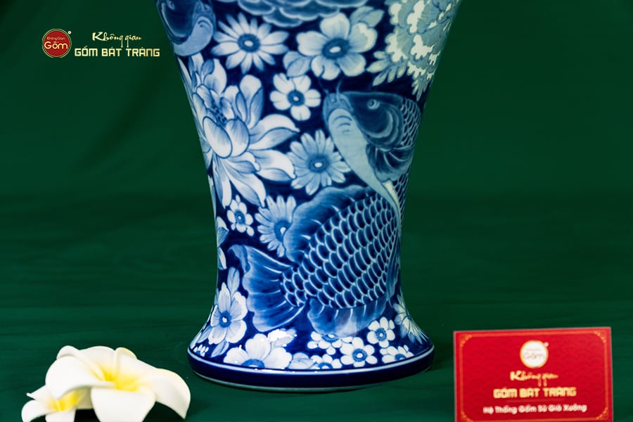 Mai Bình Hoa Ngư Tụ Khánh Lam Ngọc Bình An