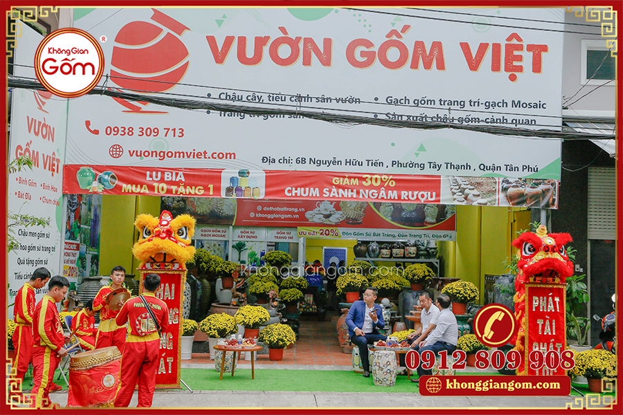 Vườn gốm việt chuyên cảnh quan sân vườn