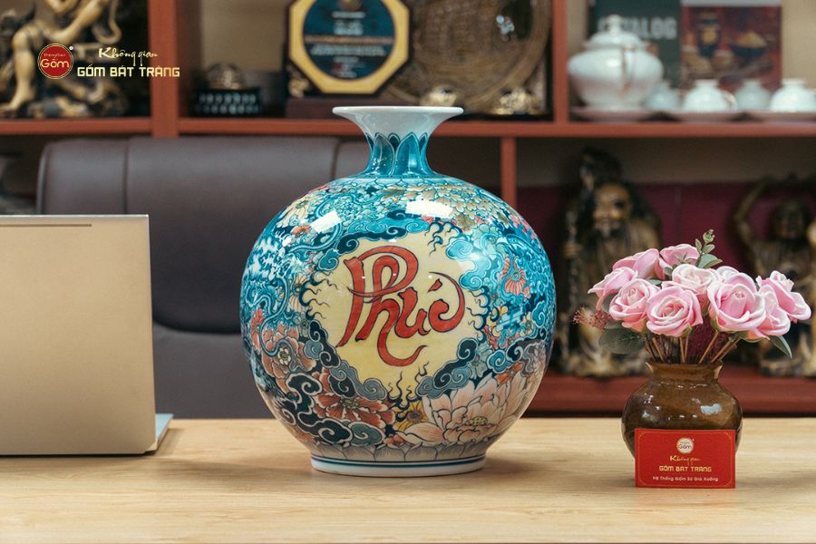 Quả Hút Lộc Long Phụng Triều Phúc Ngàn Hoa