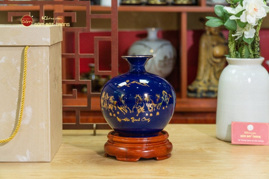 Quả Hút Lộc Men Màu Vẽ Vàng Thuận Buồm Xuôi Gió