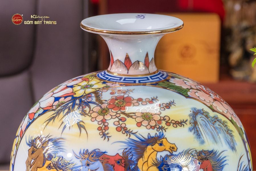 Quả Hút Lộc Nhị Cảnh Thuận Buồm Mã Đáo Thành Công Vẽ Vàng