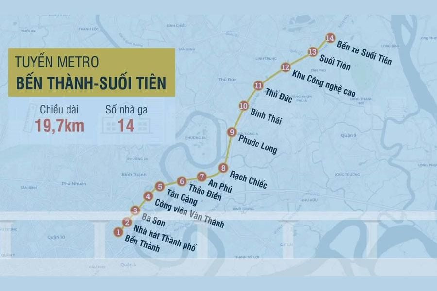Metro Bến Thành Suối Tiên