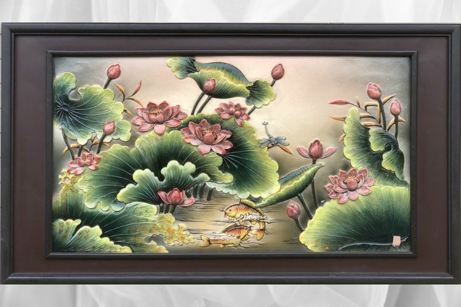 Bộ quà tặng tranh gốm
