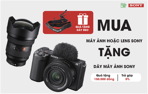 MUA MÁY ẢNH/ ỐNG KÍNH SONY - TẶNG NGAY DÂY ĐEO SONY