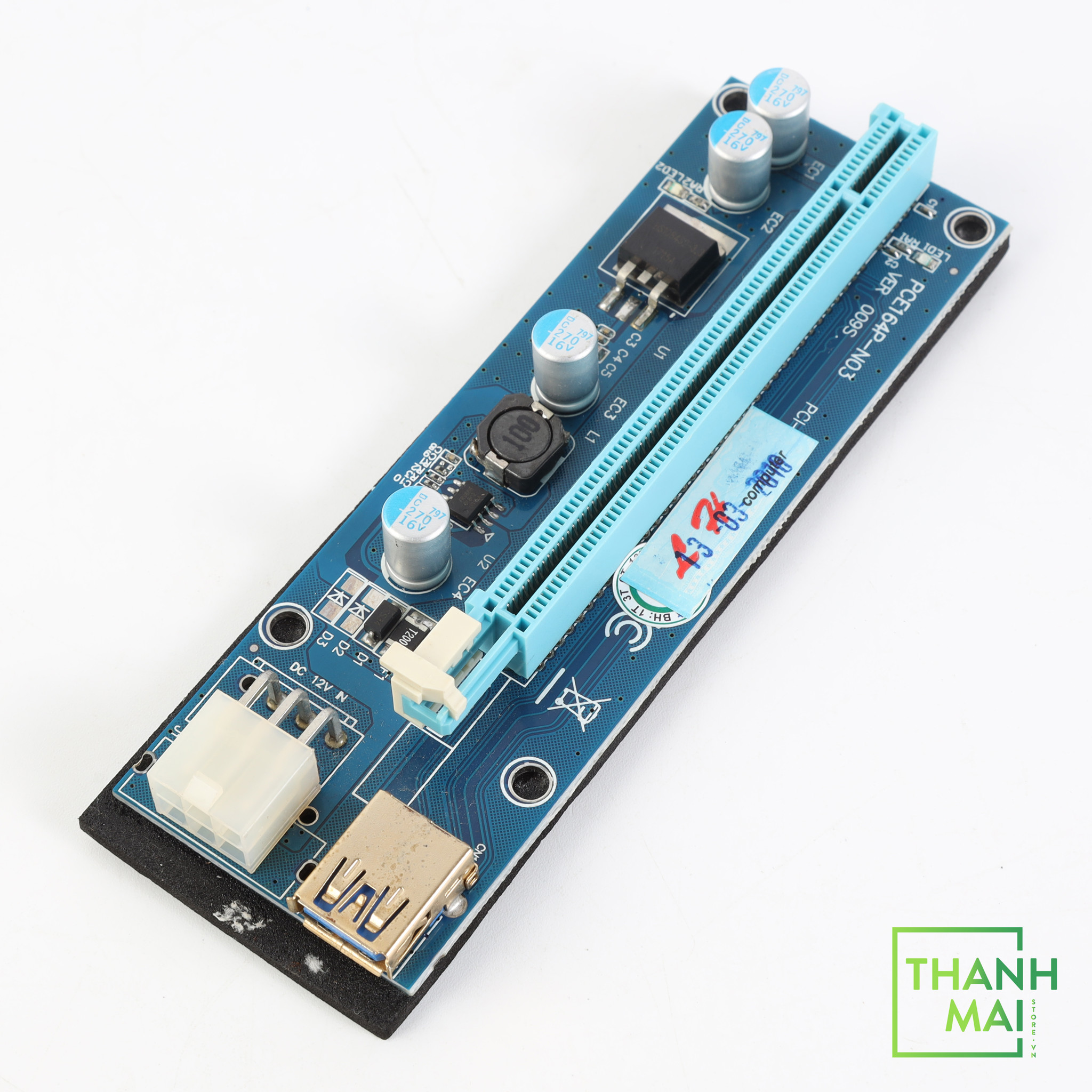 Cáp Riser chuyển đổi PCI-E - 1X sang 16X Ver 9.02a