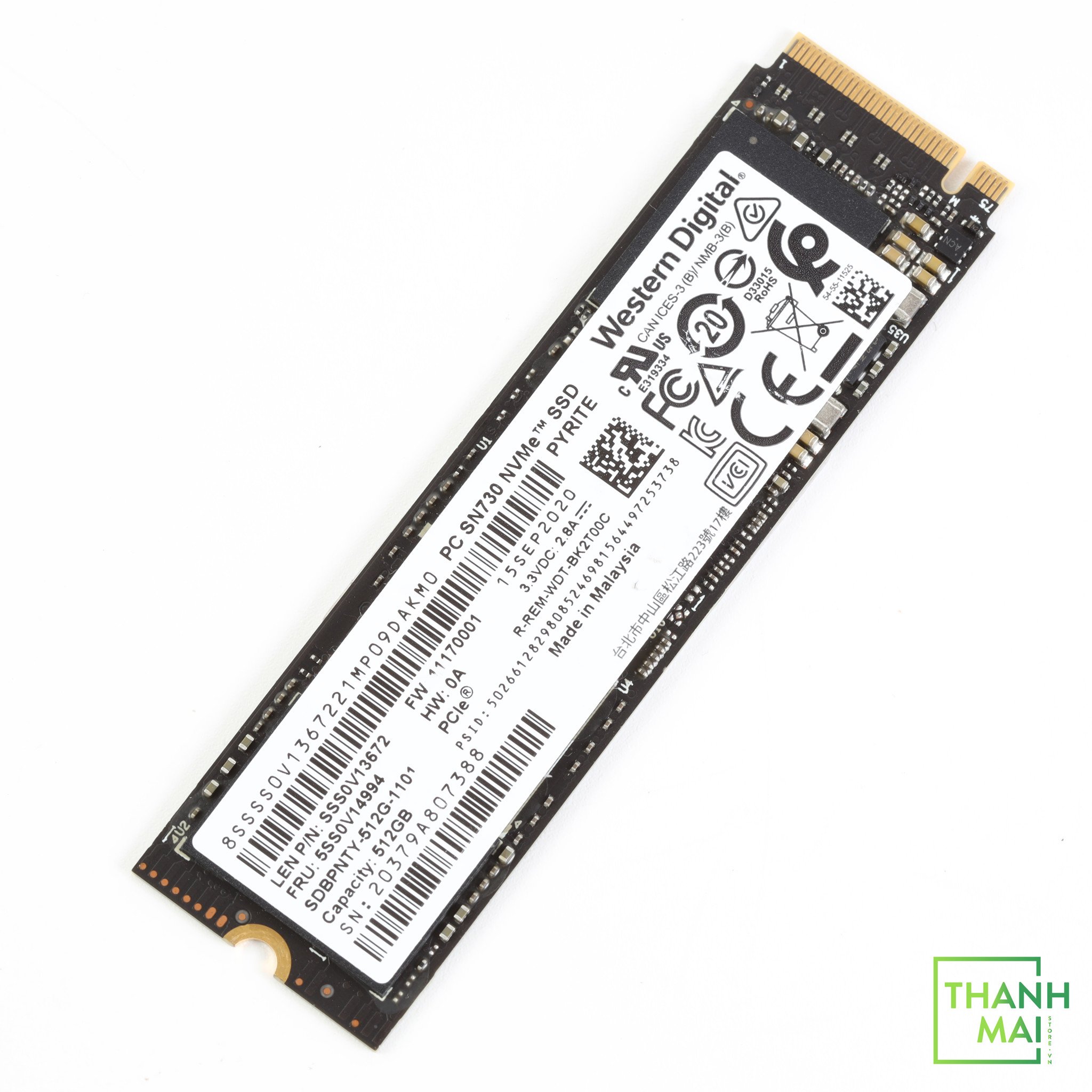 Ổ cứng SSD Western Digital PC SN730 512GB M2 2280 NVMe SDBPNTY-512G-11 ...