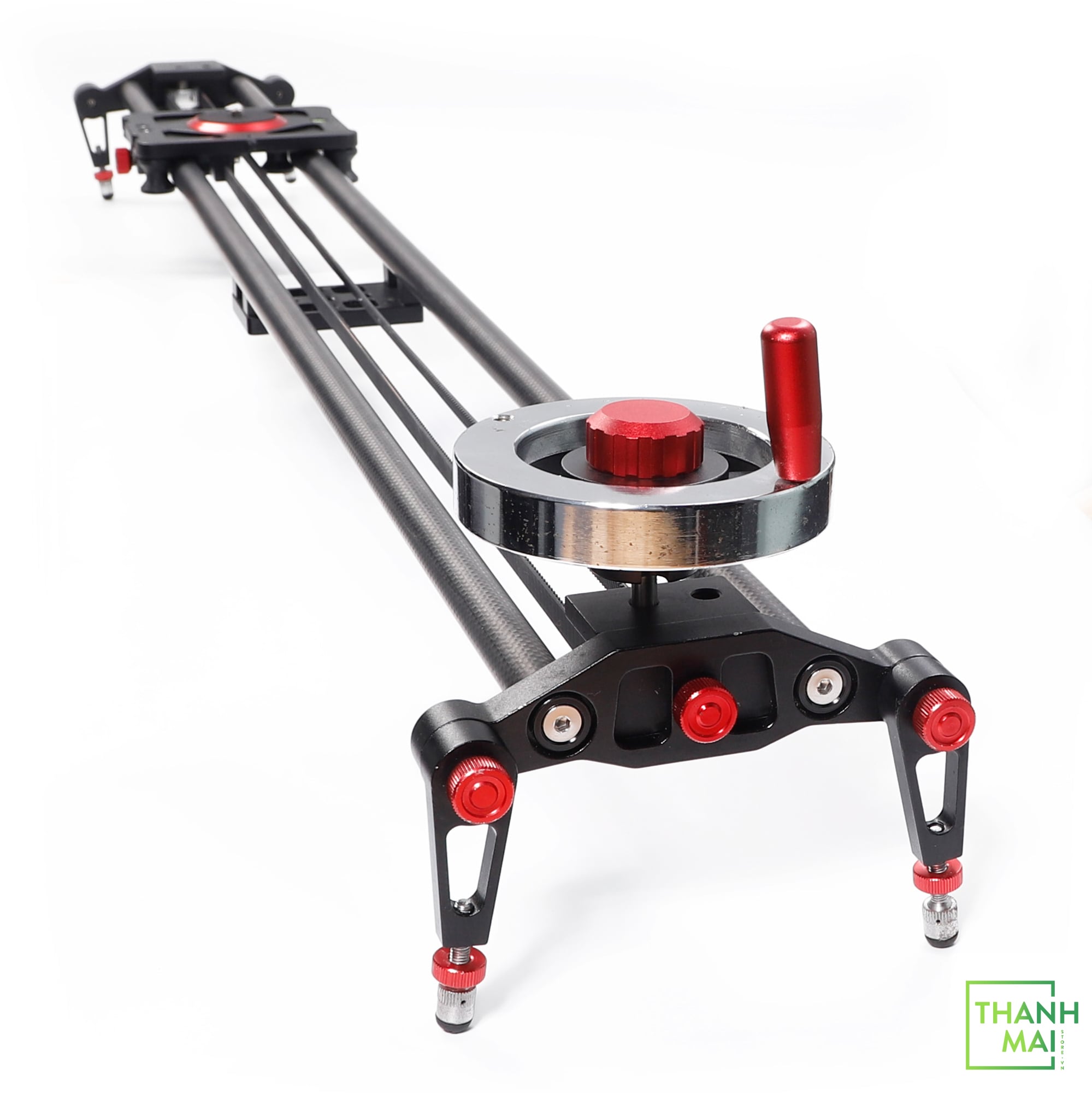 Neewer Camera Slider Video Track Dolly Rail Stabilizer: 31-inch/80cm Flywheel Counterweight with Light Carbon Fiber Rai