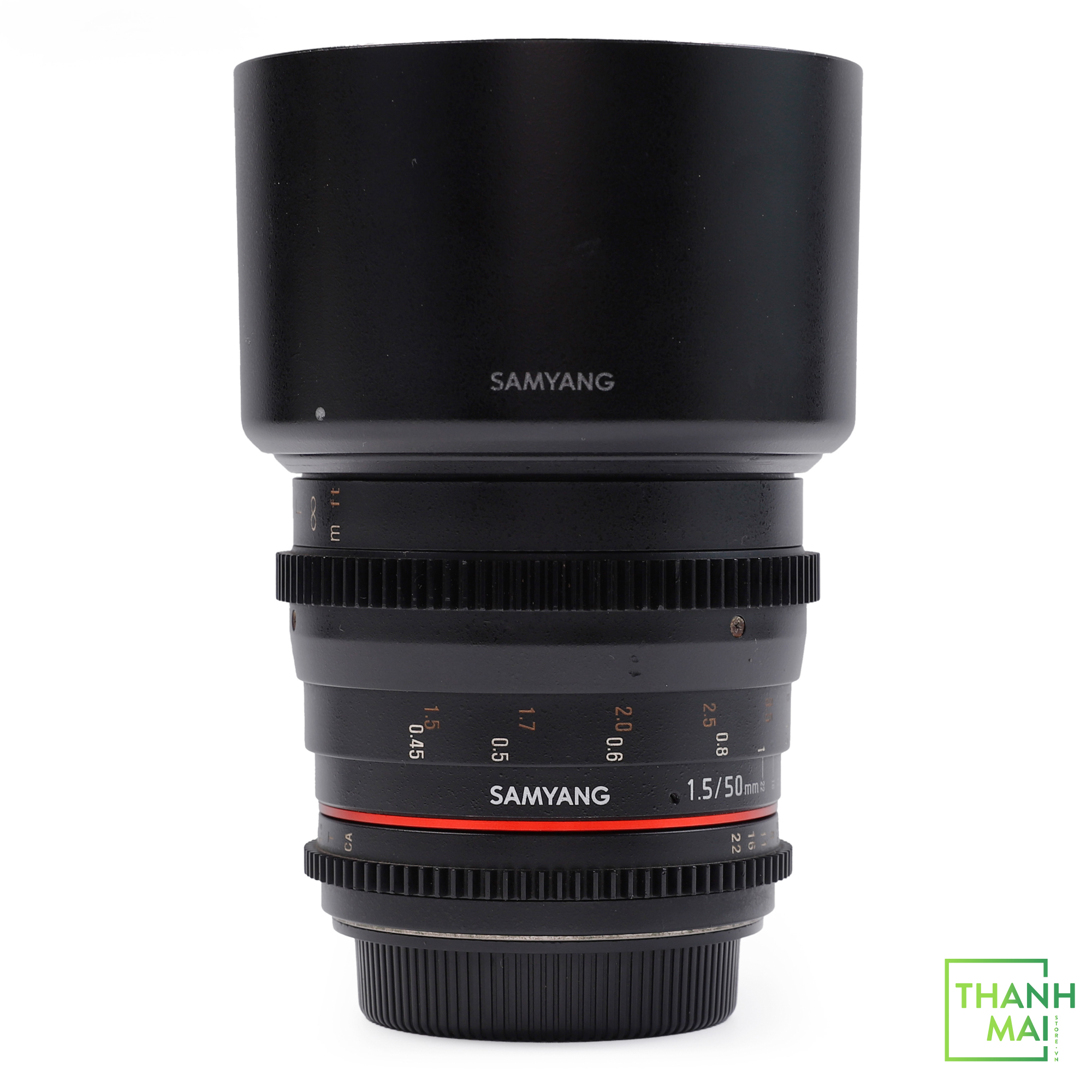 Ống kính Samyang 50mm T1.5 VDSLR AS UMC For Canon
