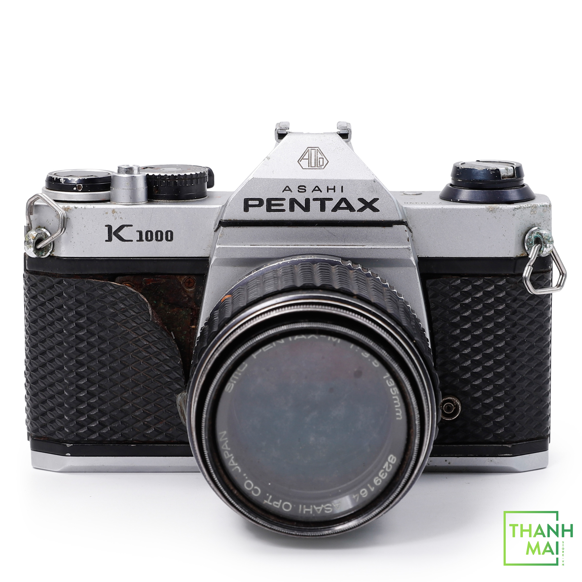 Máy ảnh Film Pentax ASAHI K1000 kèm Ống kính Pentax-M 135mm F3.5