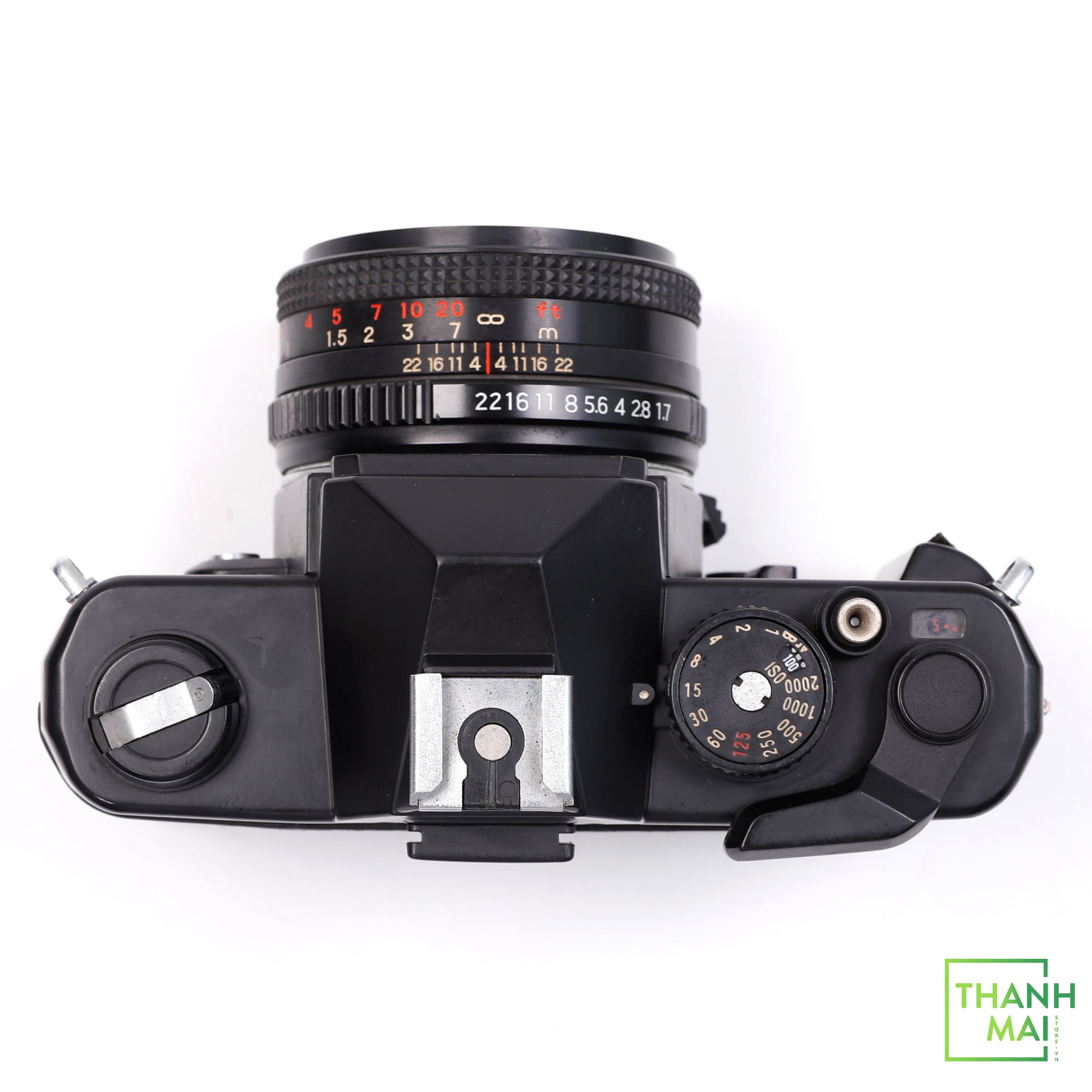 Máy ảnh Film Vivitar V3000s kèm Ống Kính MF Vivitar 50mm f/1.7 MC