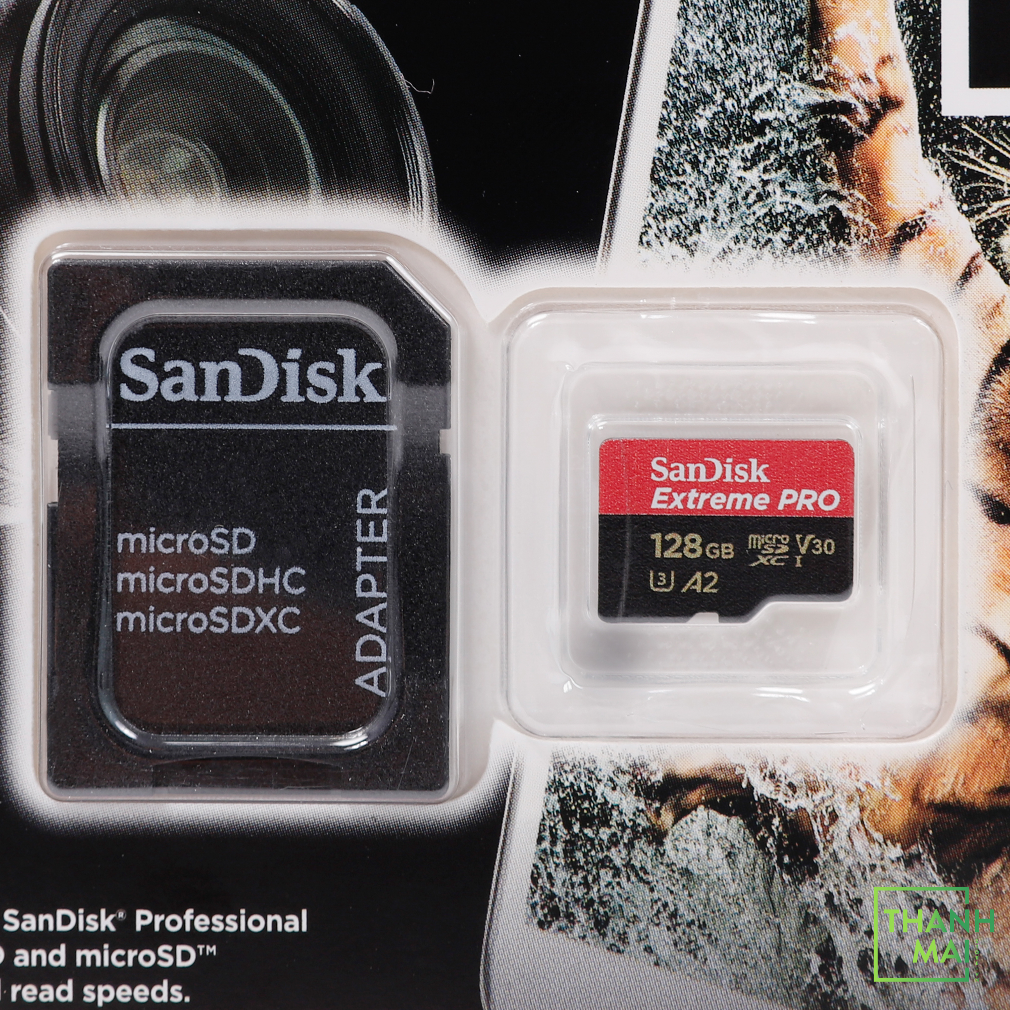 Thẻ Nhớ MicroSDXC SanDisk Extreme Pro V30 A2 128GB 200MB/s SDSQXCD-128G-GN6MA