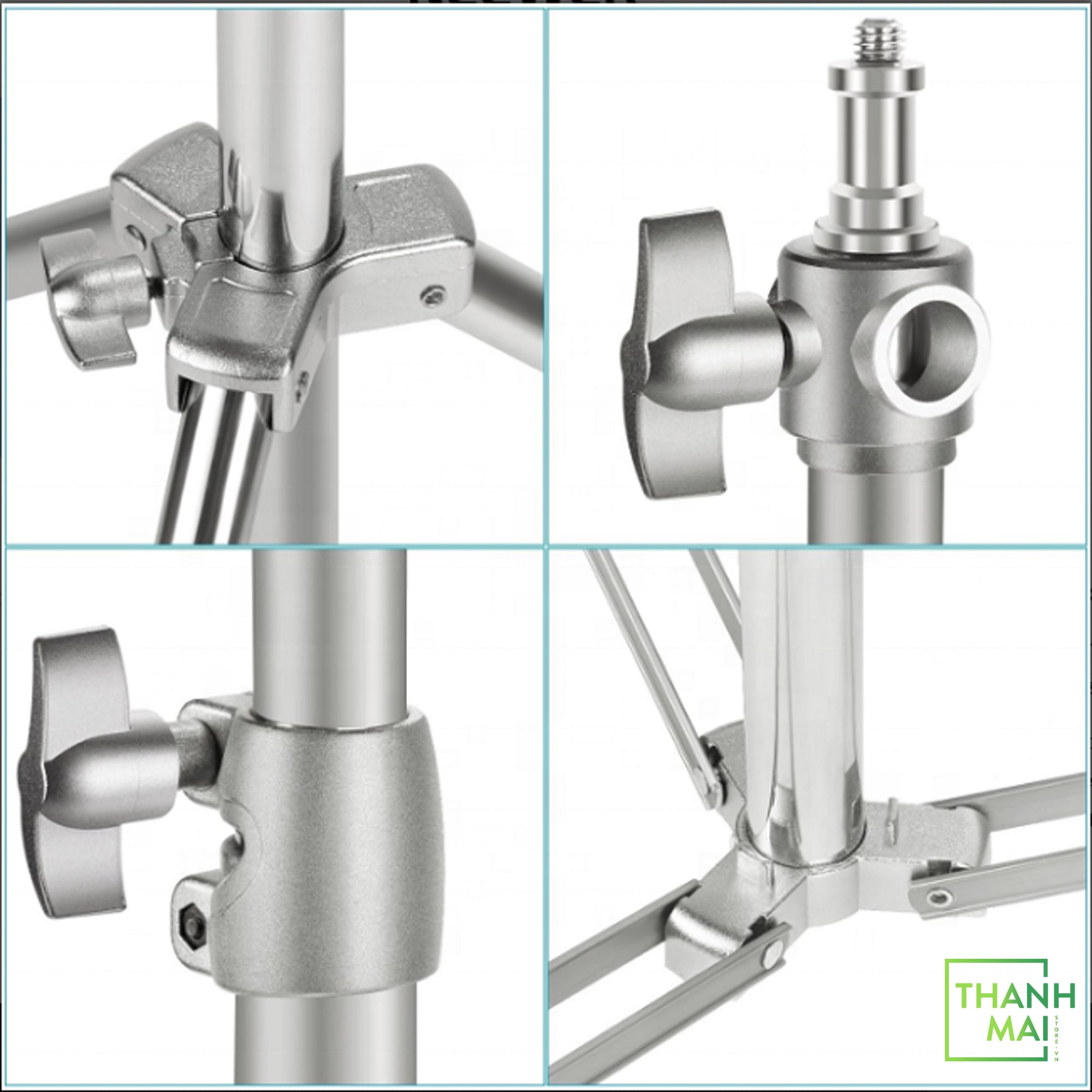 Chân đèn INOX Qihe J288S