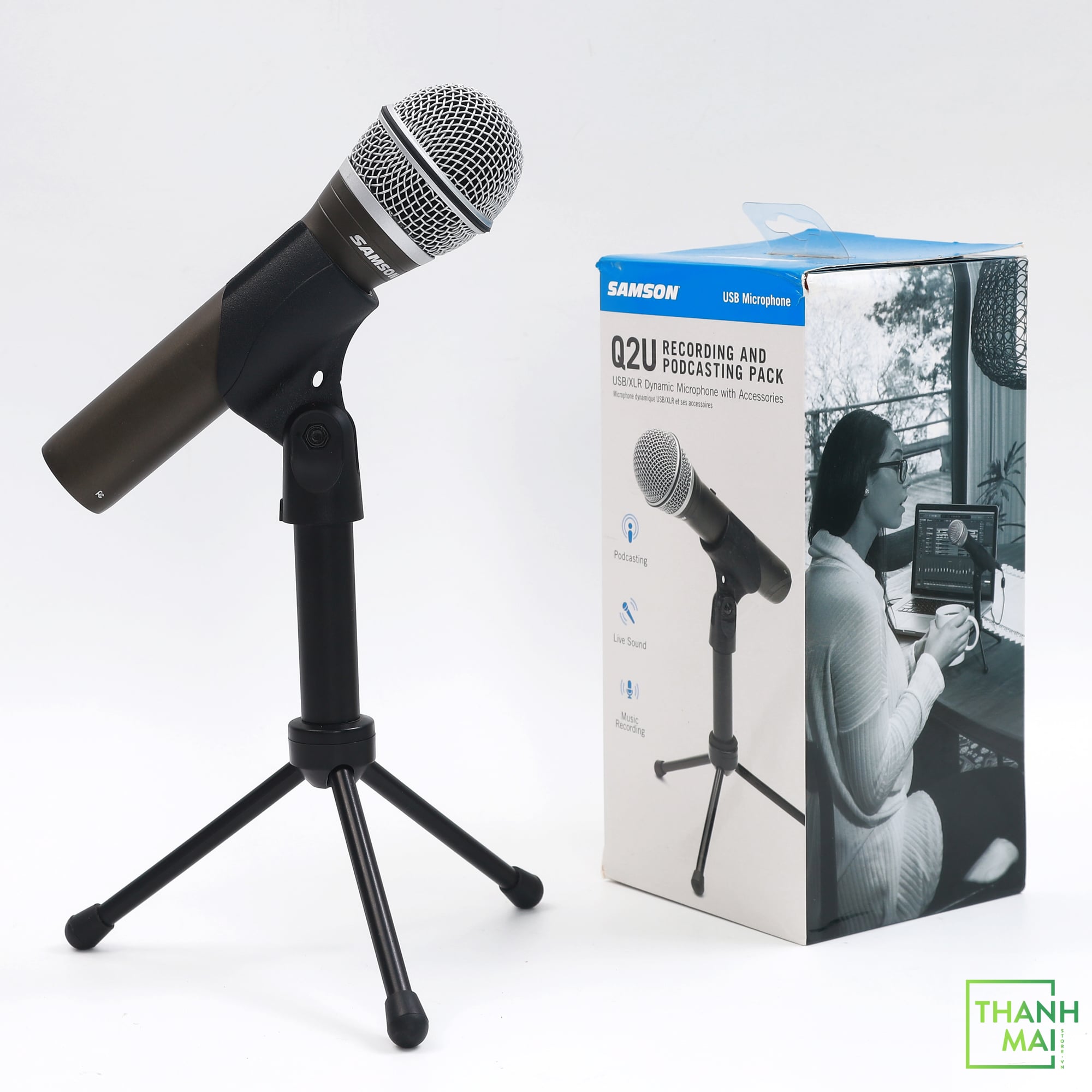 Micro USB thu âm Dynamic Samson Q2U