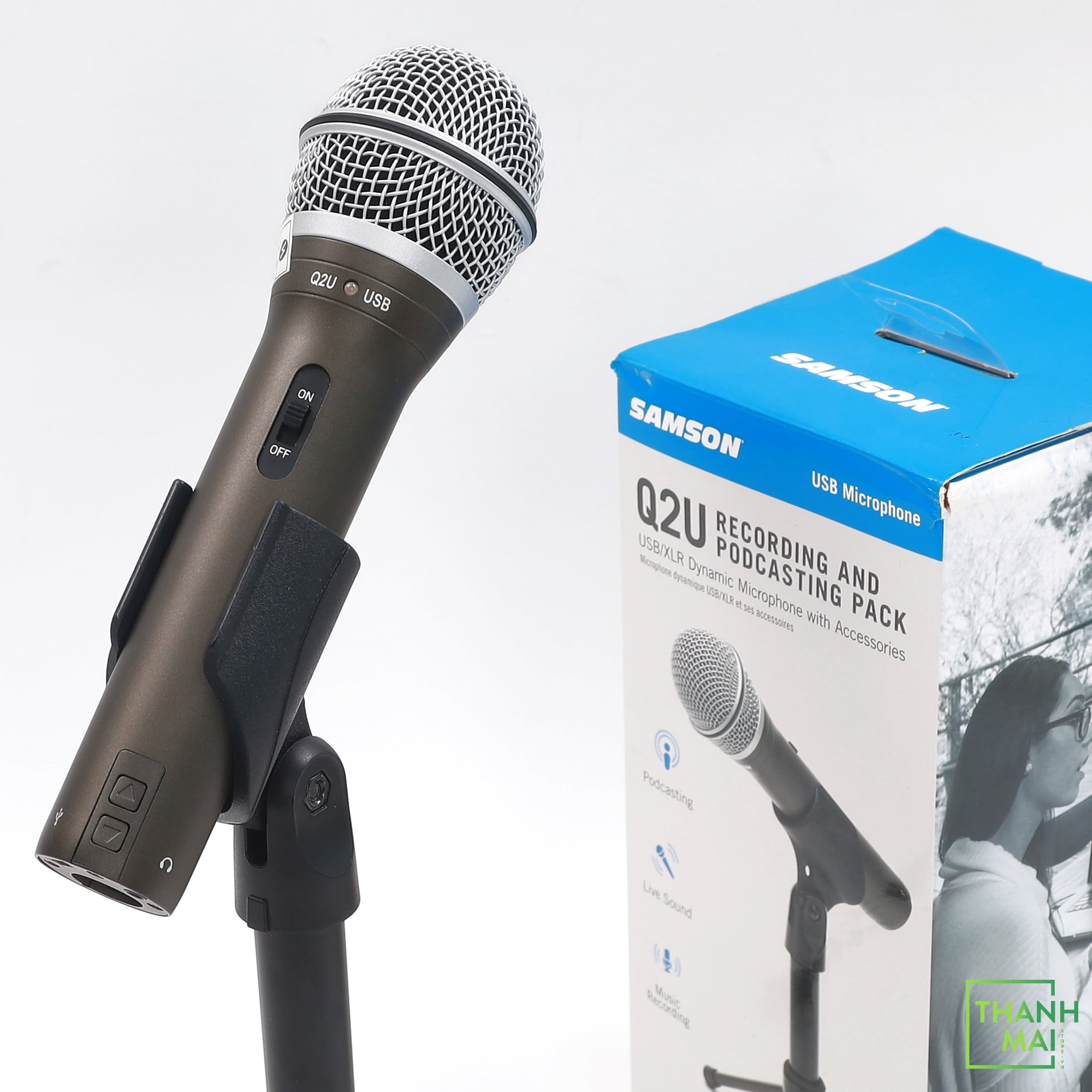 Micro USB thu âm Dynamic Samson Q2U