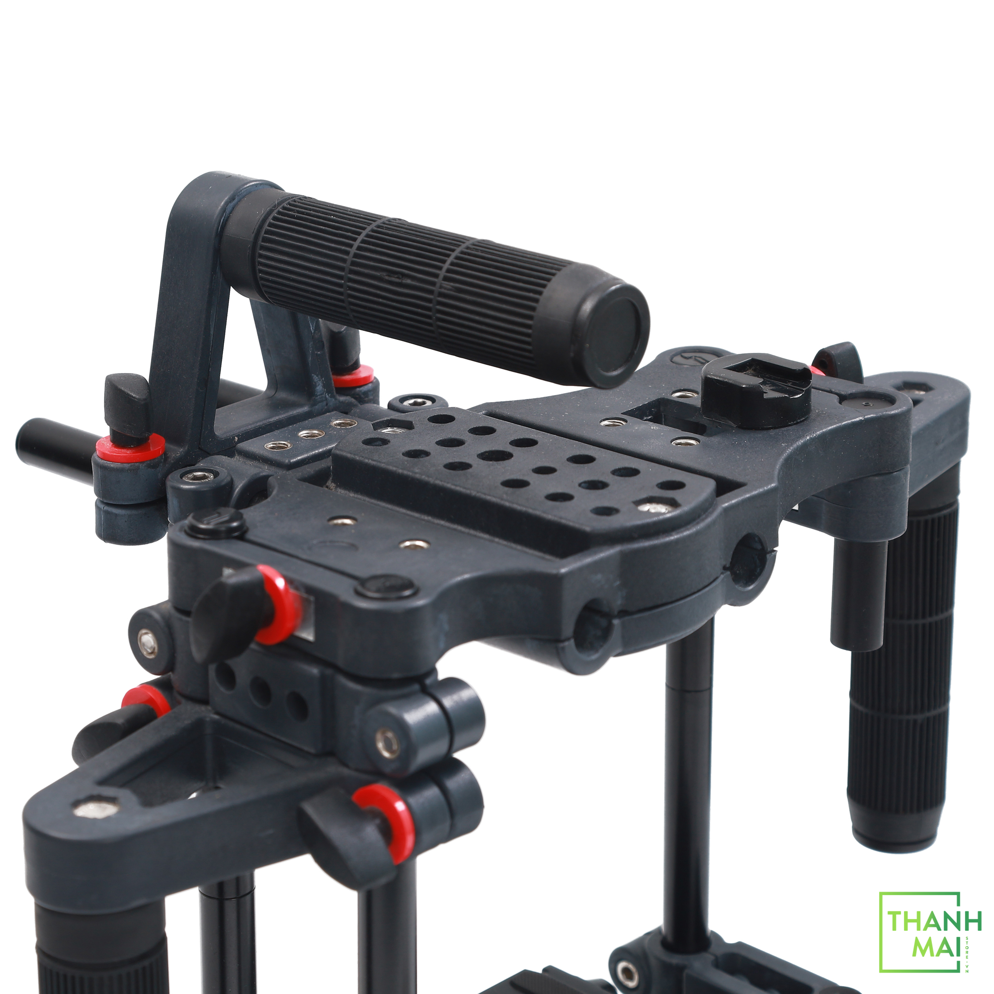 Power DSLR Camera Cage for DSLR DSLM Cameras Only. Adjustable Handles & 15mm Rod Adapter. Tripod Compatible. Comes with Quick-Release Plate (FC-CTH)