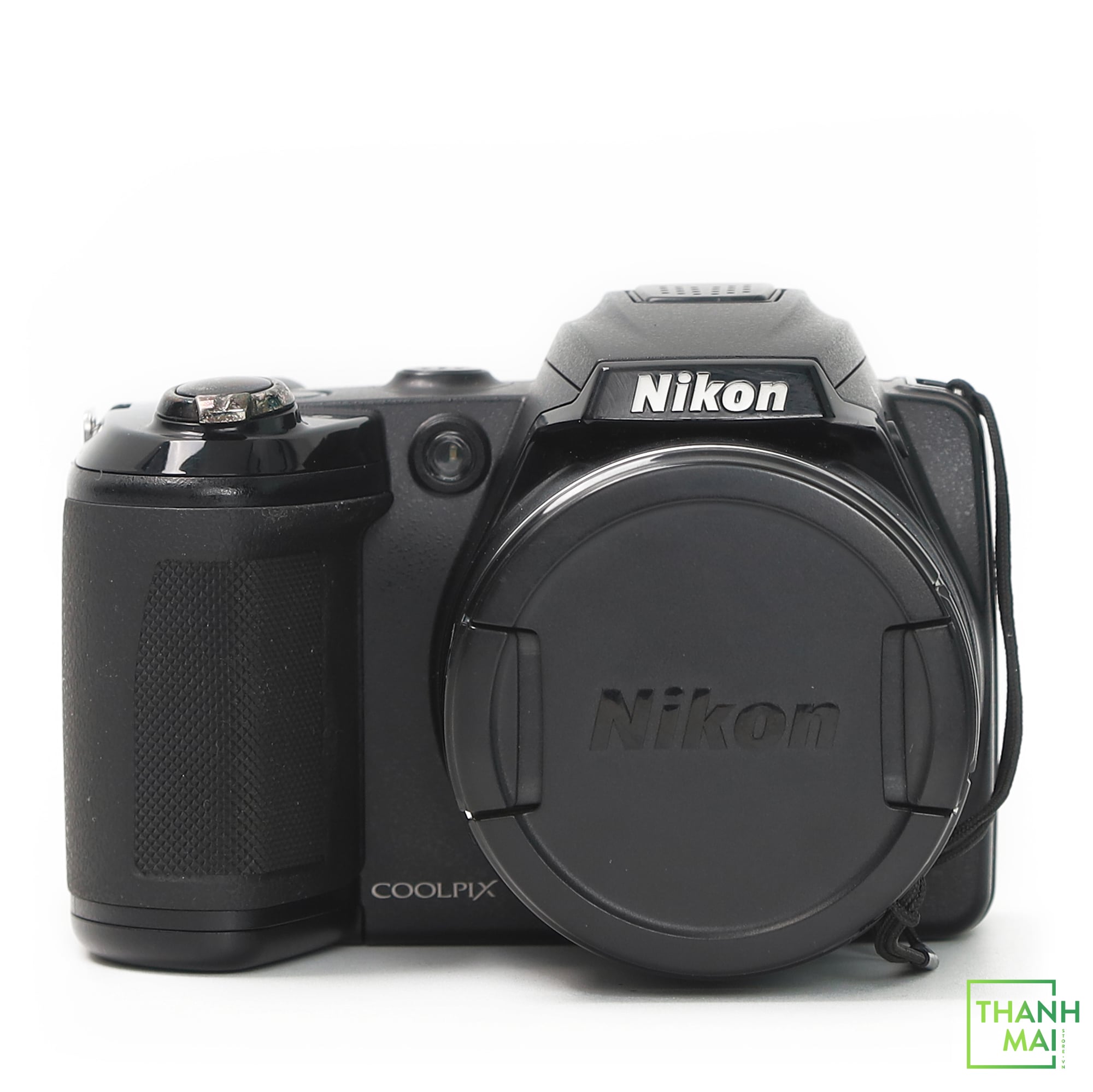 JJC Front Lens Cap For Nikon Coolpix L310 - Snap-On With Holder, 52mm