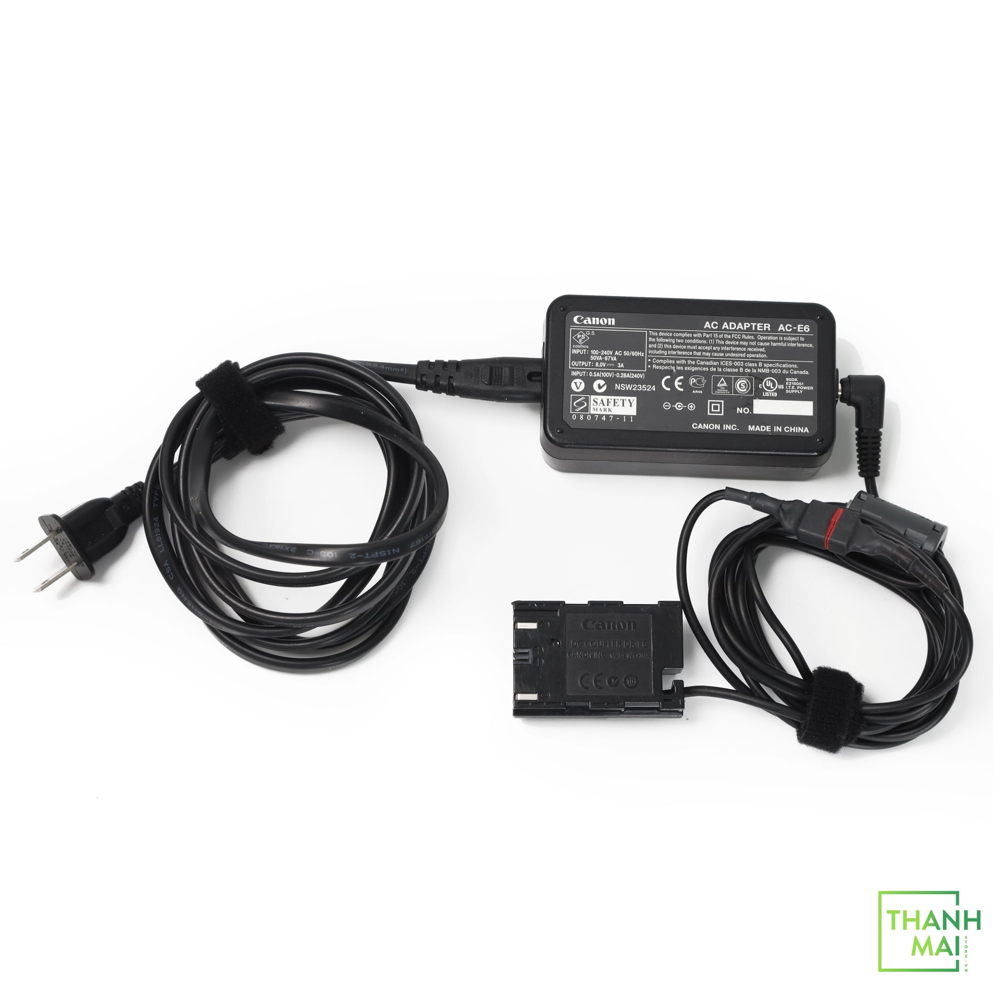 Pin ảo Canon AC-E6N AC Adapter and DC Coupler DR-E6 Kit